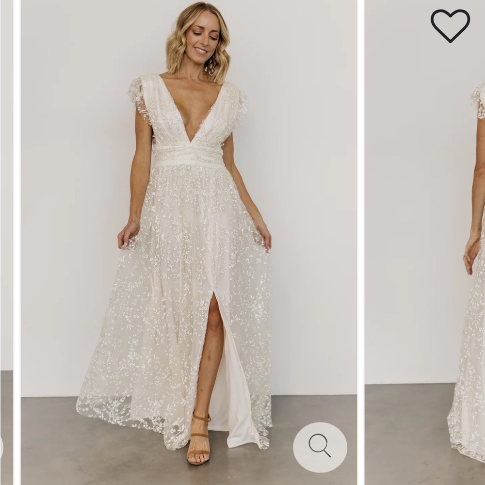 White Shimmer Dress